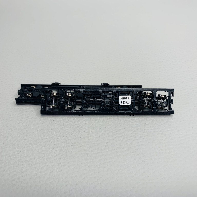 Coffret de deux trucks à 4 essieux, DR, Ep IV - ROCO 6640002 - HOe 1/87