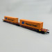 Wagon porte-conteneurs double, GYSEV CARGO, Ep VI - FLEISCHMANN 825342 - N 1/160