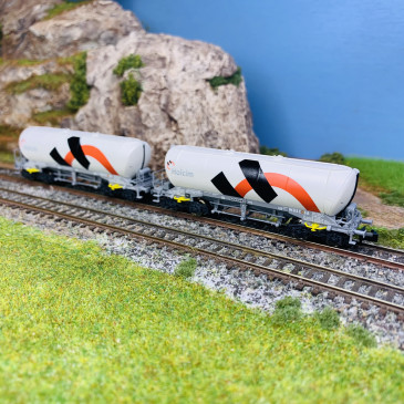 Set de 2 wagons-silo Uacns 932, Holcim/Wascosa, Ep VI - FLEISCHMANN 848901 - N 1/160