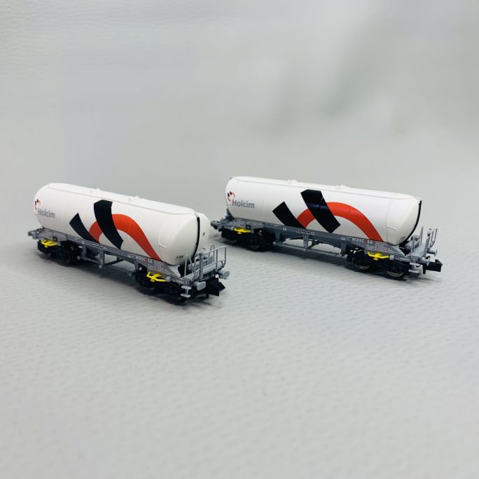 Set de 2 wagons-silo Uacns 932, Holcim/Wascosa, Ep VI - FLEISCHMANN 848901 - N 1/160