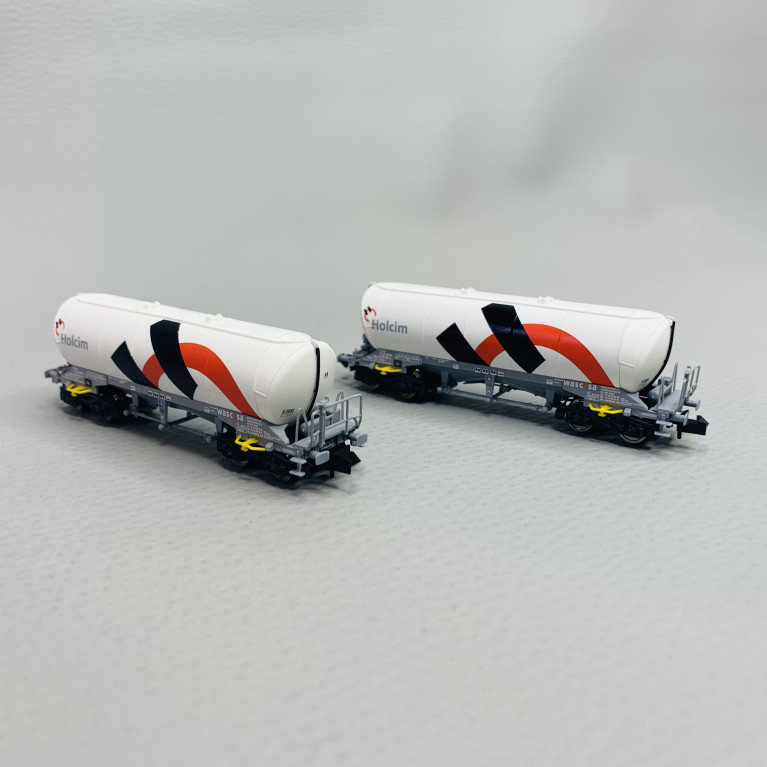 Set de 2 wagons-silo Uacns 932, Holcim/Wascosa, Ep VI - FLEISCHMANN 848901 - N 1/160