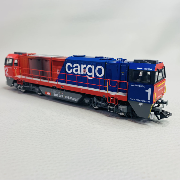 Locomotive diesel Vossloh G 2000 BB, CFF, Ep VI, digital son - TRIX 22881 - HO 1/8