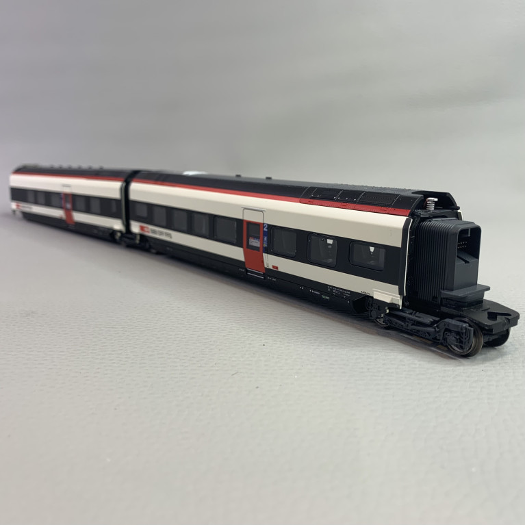 Coffret de voitures de complément 2 pour le RABe 501 Giruno, SBB, Ep VI - MARKLIN 43462 - HO 1/87