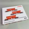 Coffret de wagons à déchargement automatique Tanoos 896, DB AG, Ep V - MARKLIN 48192 - HO 1/87