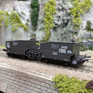Wagon couplage ballast SVwf 990049 "VB", Sncf, Ep IIIb - R37 43106 - HO 1/87