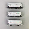 3 wagons frigorifiques Hgb 2 essieux, FS, Ep III - RIVAROSSI HR6605 - HO 1/87