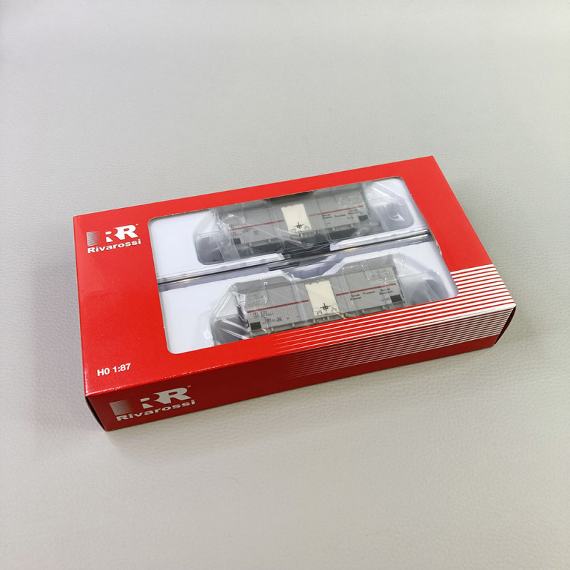 2 wagons frigorifiques Ifms 2 essieux, FS, Ep IV - RIVAROSSI HR6604 - HO 1/87