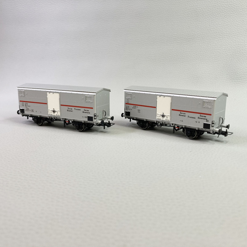 2 wagons frigorifiques Ifms 2 essieux, FS, Ep IV - RIVAROSSI HR6604 - HO 1/87