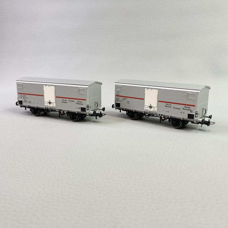 2 wagons frigorifiques Ifms 2 essieux, FS, Ep IV - RIVAROSSI HR6604 - HO 1/87