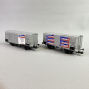 2 wagons frigorifiques Hgb "Cinzano" 2 essieux, FS, Ep III - RIVAROSSI HR6606 - HO 1/87