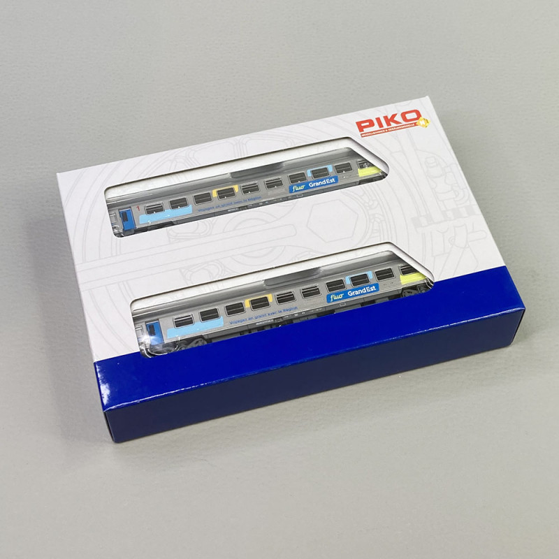 Piko 94502 – Set De 2 Voitures Corail Vu SNCF – Échelle N (1/160) – Époque V