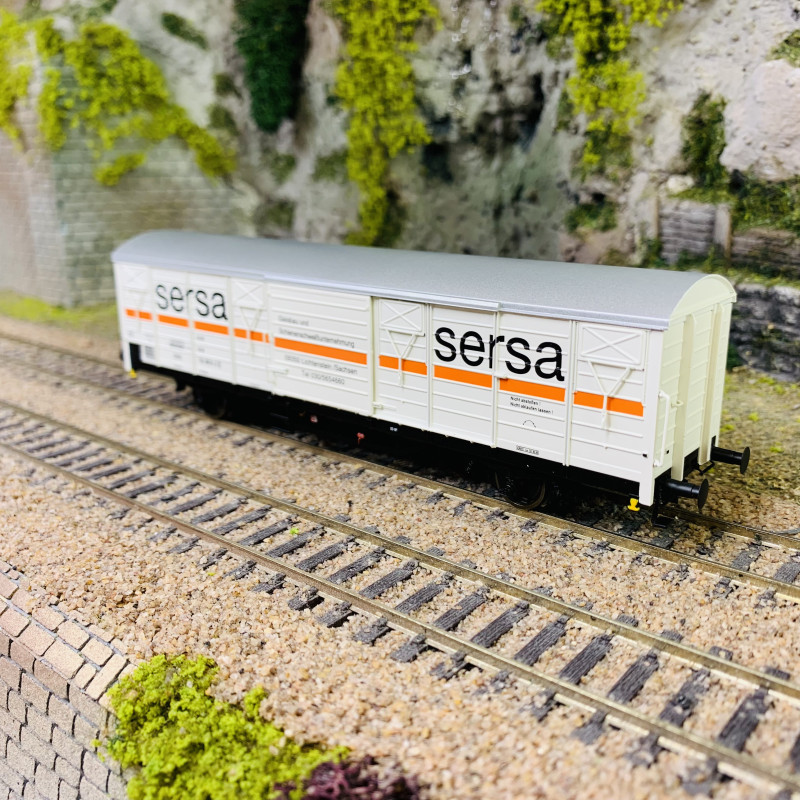 Wagon de marchandises couvert Gbs "sersa" , DR, Ep IV - BRAWA 49924 - HO 1/87