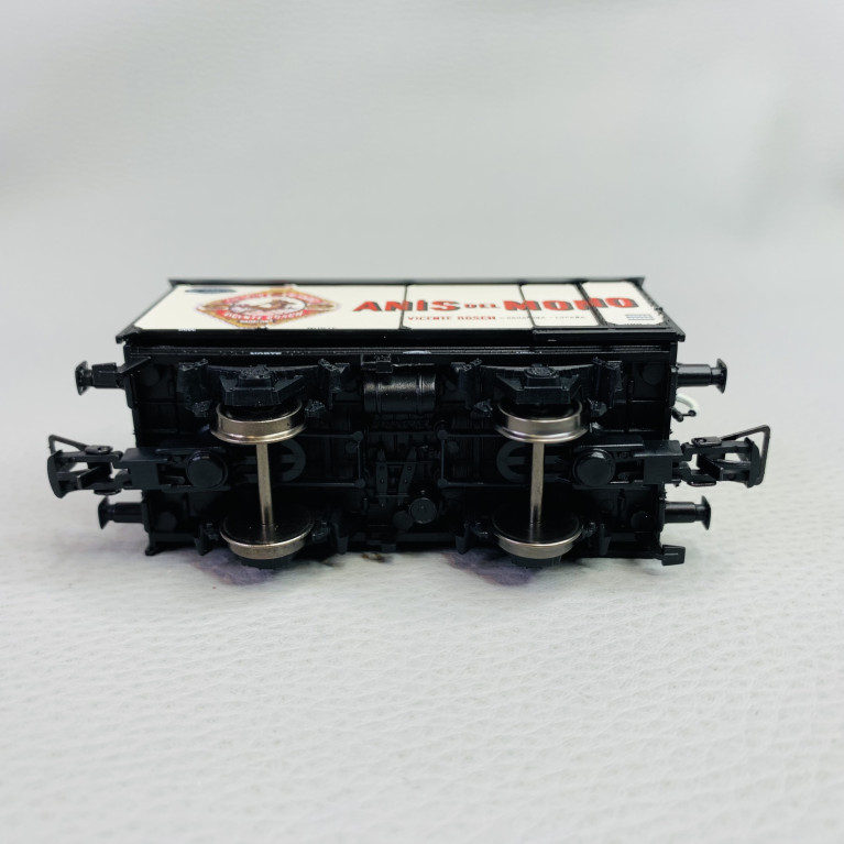 Wagon tonneau blanc "Anis del Mono", NORTE, Ep III - ELECTROTEN HE6059 - HO1/87