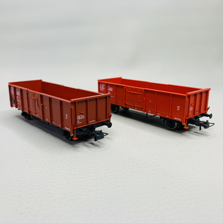 Coffret 2 pièces : Wagons de marchandises ouverts, CSD, Ep IV - ROCO 6600002 - HO 1/87