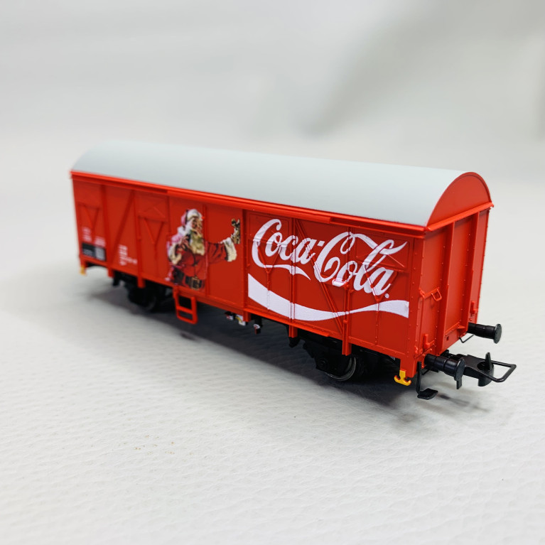 Wagon couvert Gs à parois en panneaux "Coca-Cola", DB, Ep IV - RIVAROSSI HR6611 - HO 1/87