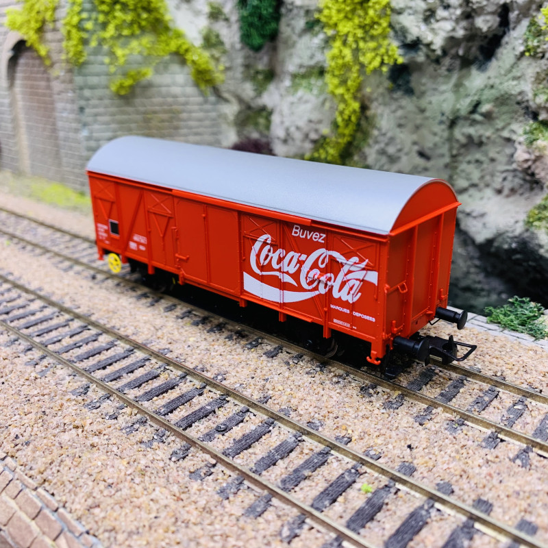 Wagon de marchandises G4 "Coca Cola", SNCF, Ep IV - RIVAROSSI HR6254 - HO 1/87