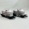 Wagon Ucs double Silo "Höchst", 2 essieux, DB Ep IV - RIVAROSSI HR6574 - HO 1/87