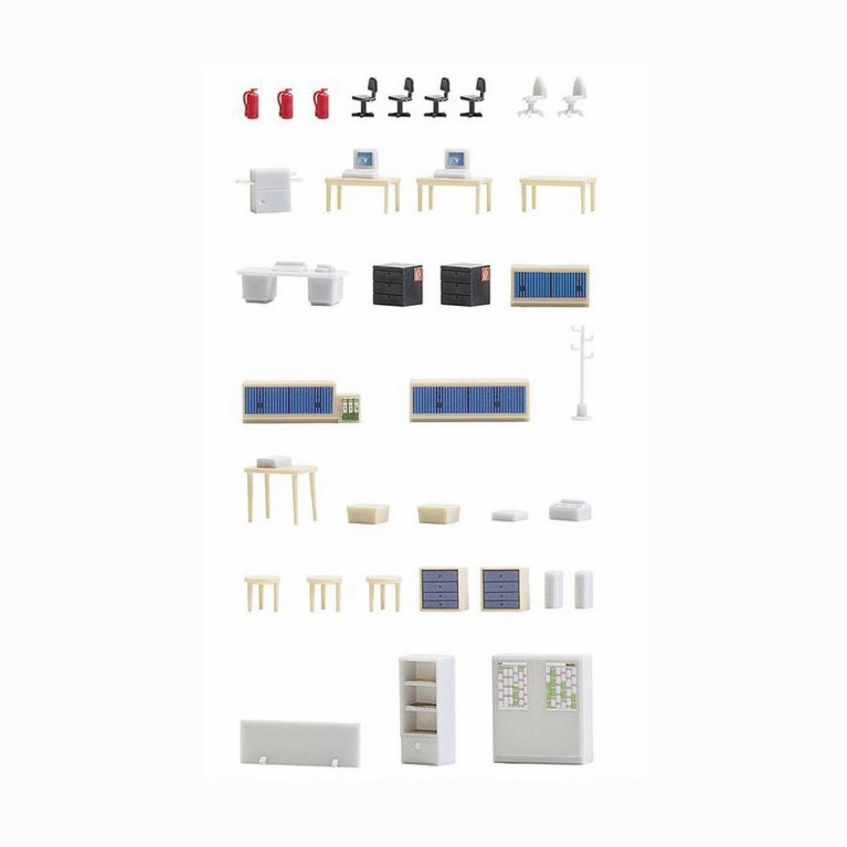 Mobiliers de bureau-HO-1/87-FALLER 180454