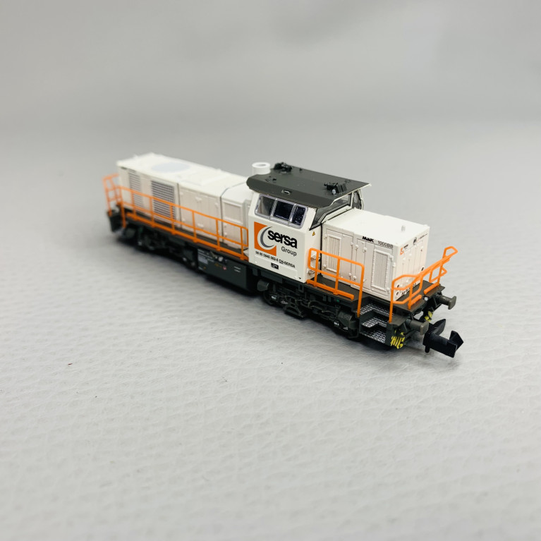 Locomotive diesel G1000 BB et 2 voitures génératrices, Sersa, Ep VI - LEMKE COLLECTION LC96001 - N 1/160