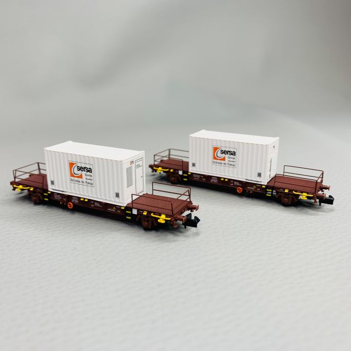 Locomotive diesel G1000 BB et 2 voitures génératrices, Sersa, Ep VI - LEMKE COLLECTION LC96001 - N 1/160