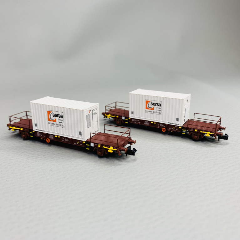 Locomotive diesel G1000 BB et 2 voitures génératrices, Sersa, Ep VI - LEMKE COLLECTION LC96001 - N 1/160