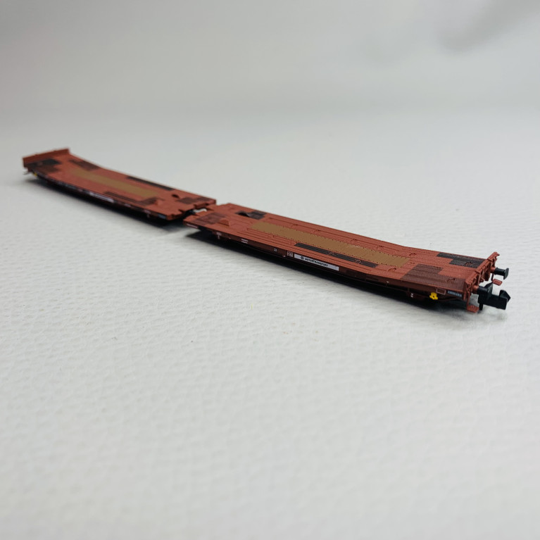 Wagon plat double 800A Laadks, TWA, Ep VI - HOBBYTRAIN H23783 - N 1/160