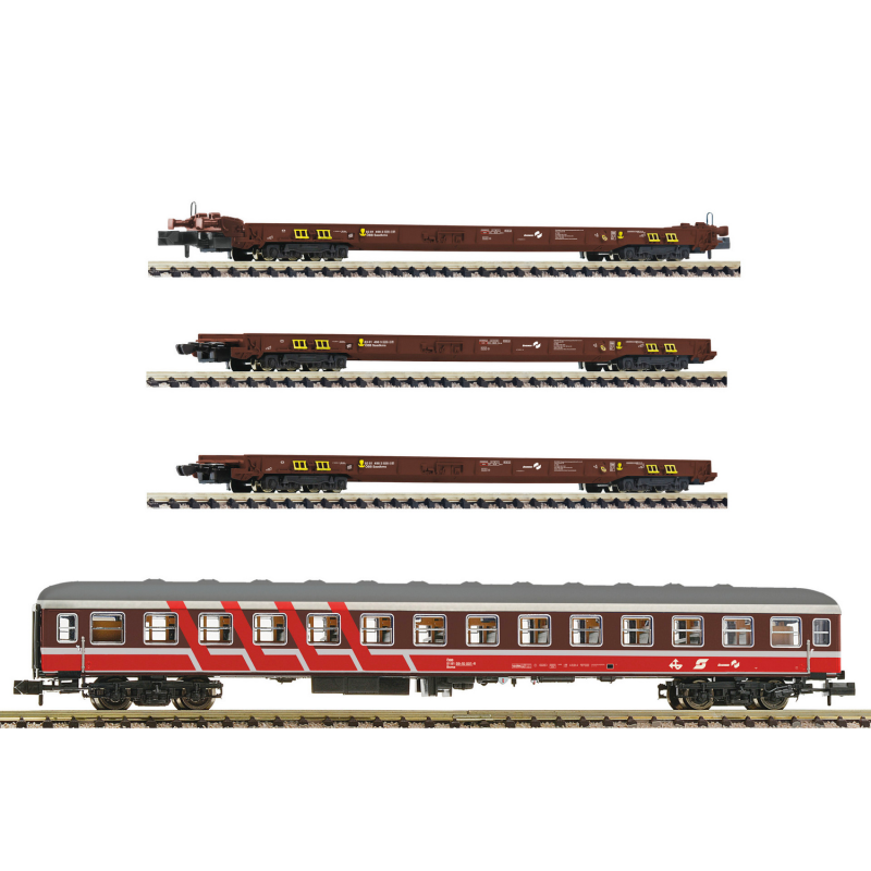 Coffret 4 éléments "Rollende Landstraße" ÖBB Ep V-N 1/160-FLEISCHMANN 881914