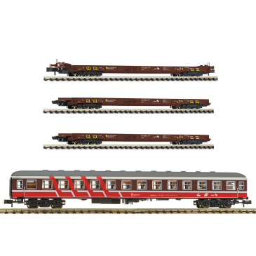 Coffret 4 éléments "Rollende Landstraße" ÖBB Ep V-N 1/160-FLEISCHMANN 881914