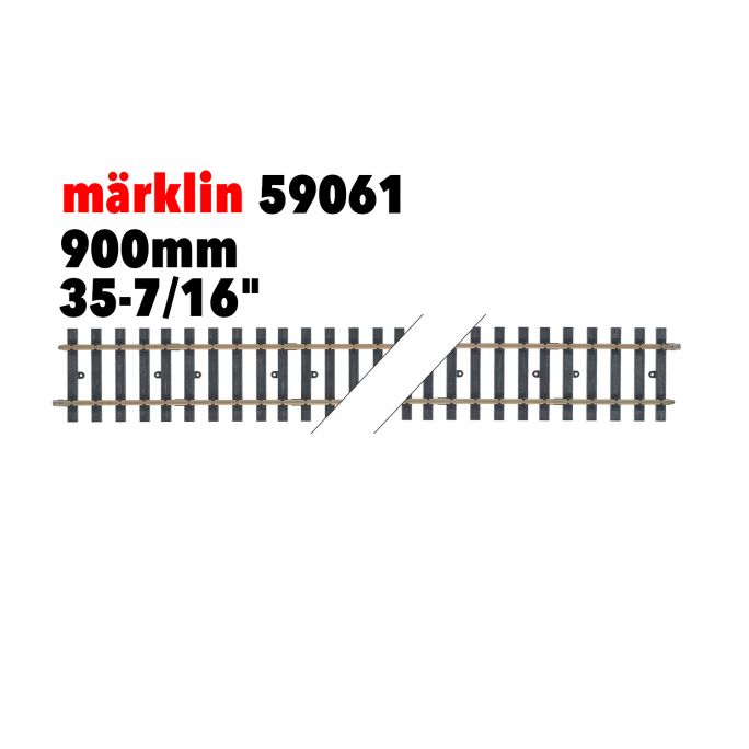 Elément de voie droit 900 mm - MARKLIN 59061 - HO 1/87