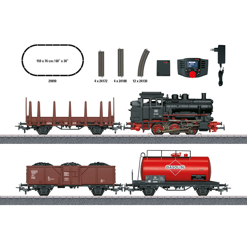 Coffret de départ numérique "Train marchandises avec BR 89.0", DB, Ep III - MARKLIN 29890 - HO 1/87