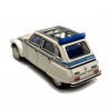 Citroën Dyane 6, capote ouverte blanches et caravane Eriba - SAI / Brekina 1405 - 1/87