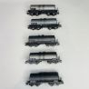 Coffret de wagons-citernes unifiés type Uerdingen, DR, Ep IV - TRIX 24145 - HO 1/87