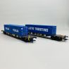 Coffret de wagons porte-conteneurs type Sgns, AAE, Ep VI - MARKLIN 47460 - HO 1/87