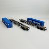 Coffret de wagons porte-conteneurs type Sgns, AAE, Ep VI - MARKLIN 47460 - HO 1/87