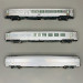 3 voitures inox "Train Expo" Set 1/2, Sncf, Ep VI - JOUEF HJ4178 - HO 1/87