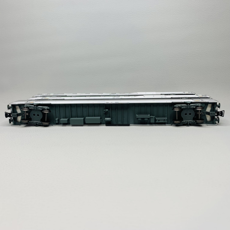 3 voitures inox "Train Expo" Set 1/2, Sncf, Ep VI - JOUEF HJ4178 - HO 1/87