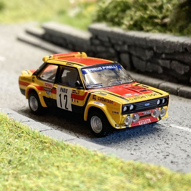 Fiat 131 Abarth, michèle Mouton N°12, Calbreson 1980 - Brekina 22659 - 1/87