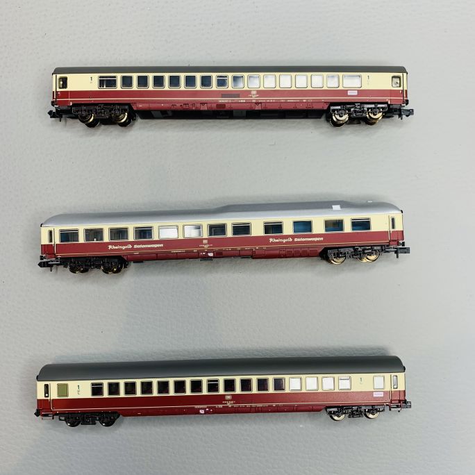 Coffret de voitures de grandes ligne "Sonder-TEE", DB, Ep IV - V - MINITRIX 18715 - N1/160