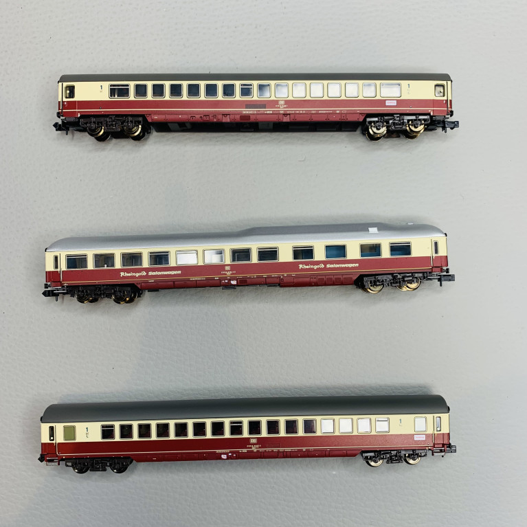 Coffret de voitures de grandes ligne "Sonder-TEE", DB, Ep IV - V - MINITRIX 18715 - N1/160