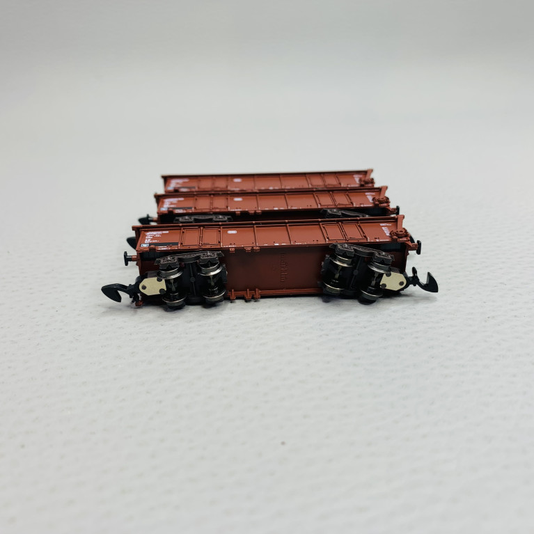 Coffret de 3 wagons à toit enroulable, DB, Ep IV - MARKLIN 86682 - Z 1/220