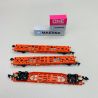 Coffret de 3 wagons porte-conteneurs KLV Sgns 691, DB, Ep VI - MARKLIN 82640 -Z 1/220