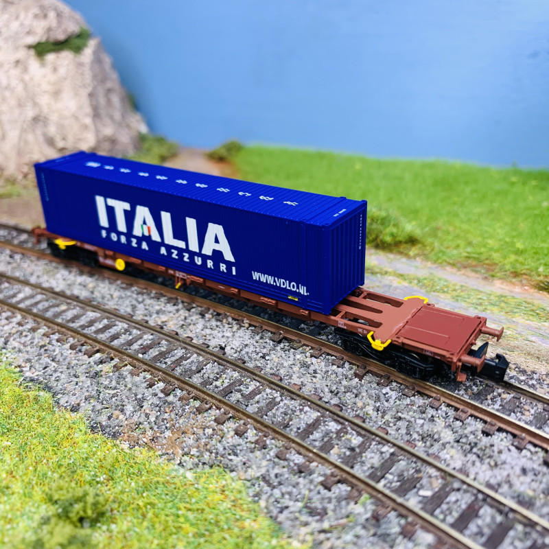 Wagon porte-conteneurs série Sgnss "Italia", FS, Ep VI - ARNOLD HN6656 - N 1/160