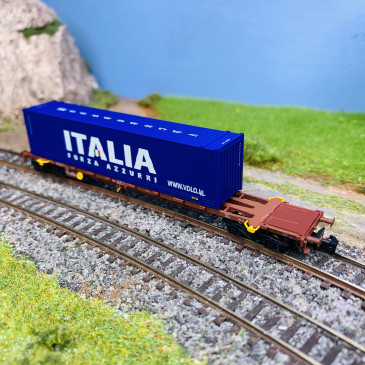 Wagon porte-conteneurs série Sgnss "Italia", FS, Ep VI - ARNOLD HN6656 - N 1/160