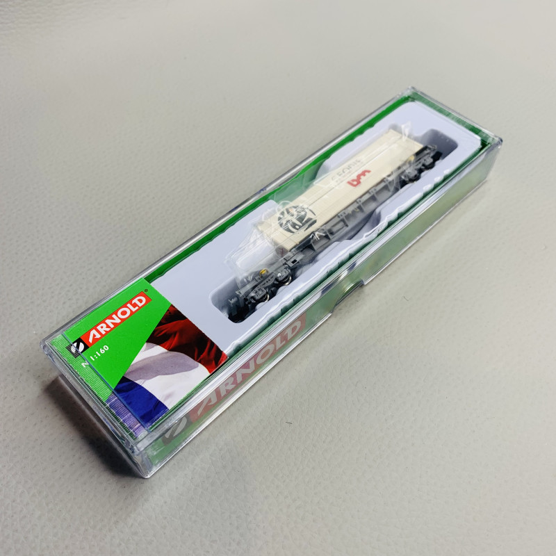 Wagon Porte-conteneurs Sgnss – Arnold HN6589 – Échelle N (1/160) – NEUF