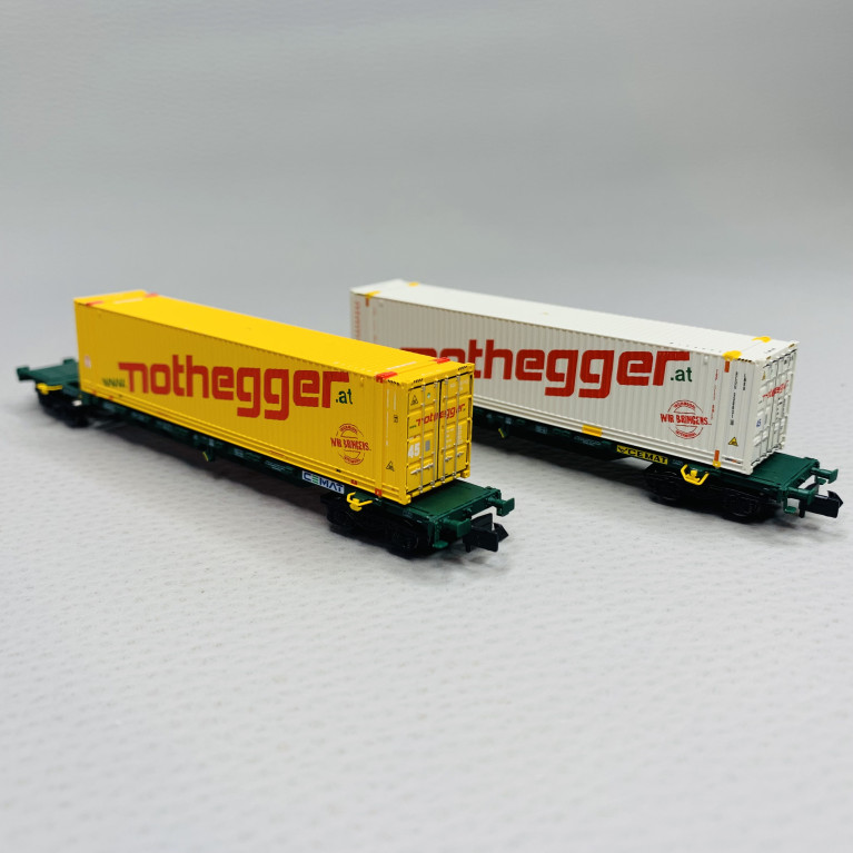 Wagons porte conteneurs "Nothegger", Ep V-VI - ARNOLD HN6657 - N 1/160