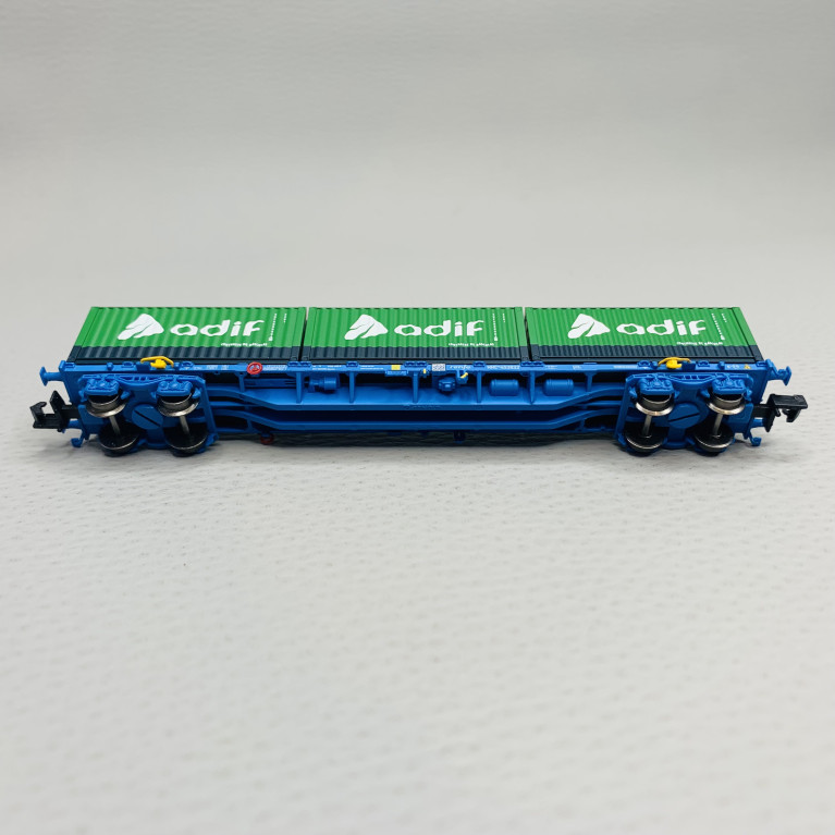  Wagon porte-conteneurs "Adif", RENFE, Ep VI - ARNOLD HN6651 - N 1/160
