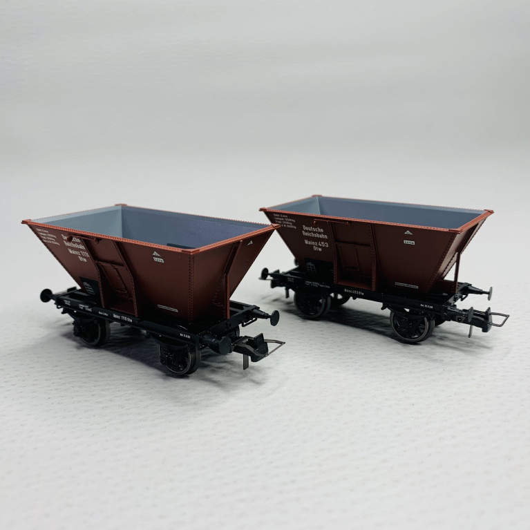 Wagon-trémie à charbon à 2 unités type Otw, DRG, Ep II - BRAWA 48805 - HO 1/87