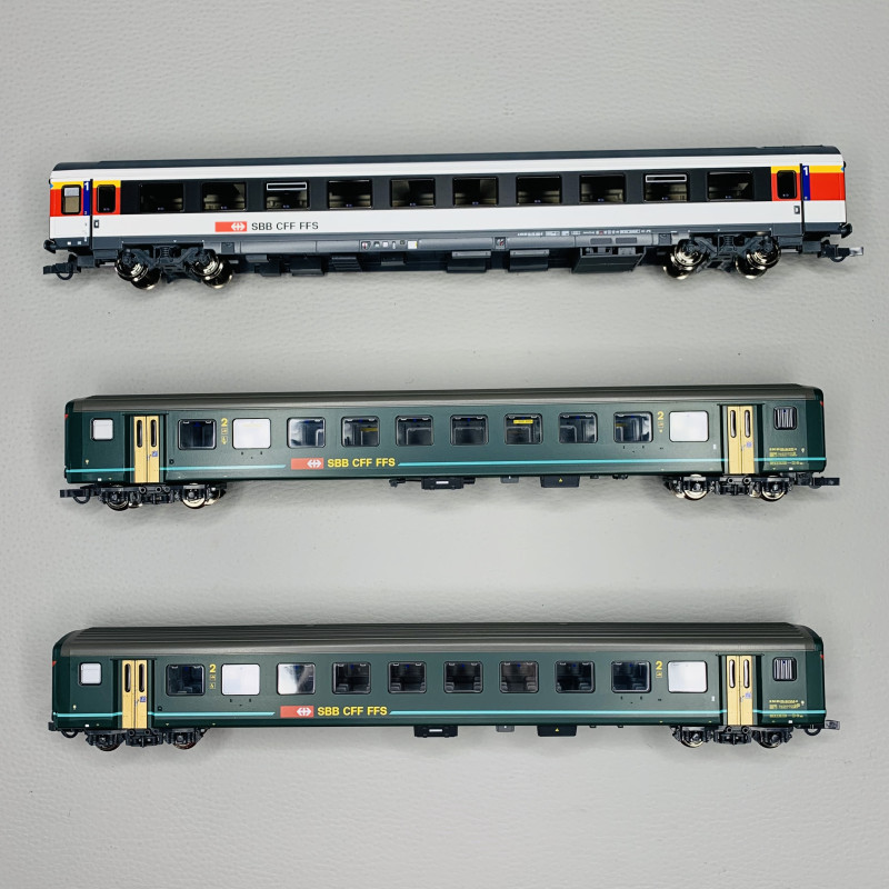 Coffret 3 pièces 1: «Bözberg Interregio», CFF, Ep V-VI - ROCO 6200022 - HO 1/87
