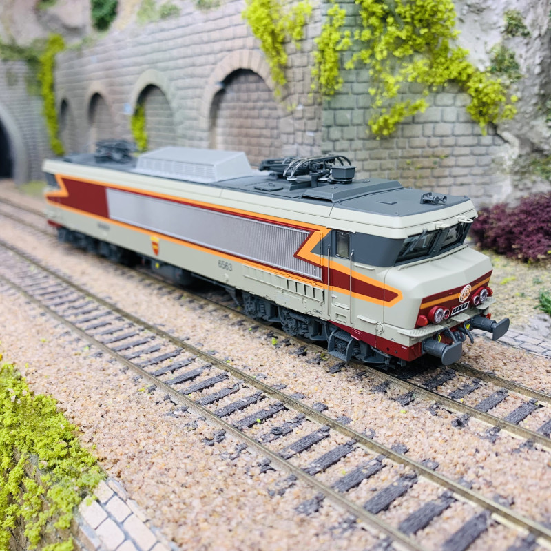 Locomotive électrique CC 6563, Logo Nouille, Sncf, Ep IV et V - LSMODELS 10316 - HO 1/87