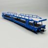 Wagon porte autos articulé Laeks, Brambles, SNCF, Ep IV - JOUEF HJ6267 - HO 1/87